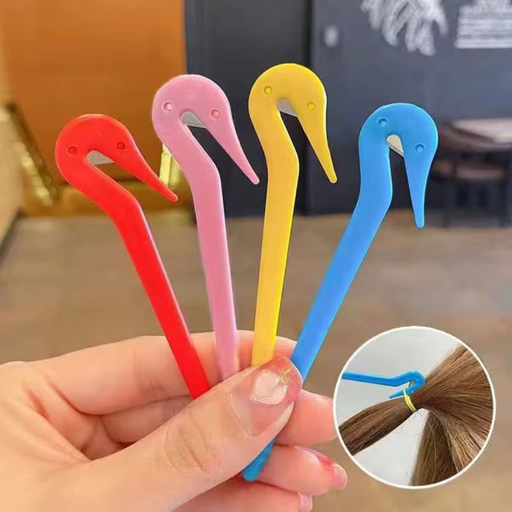 Removedor de cabelo cortador de elástico descartável não danifica o cabelo