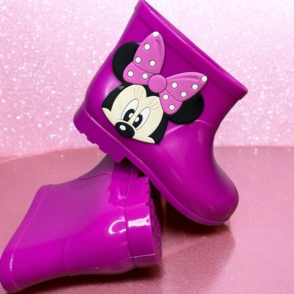 Galocha Infantil Botinha Confortável Meninas Kids Personagens Moderno Leve