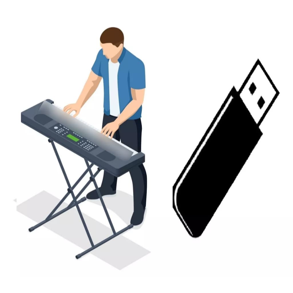 PENDRAIVER EMULADO COM MAIS 500 RITMOS PARA TECLADOS YAMAHA PSR-550/630/730/640