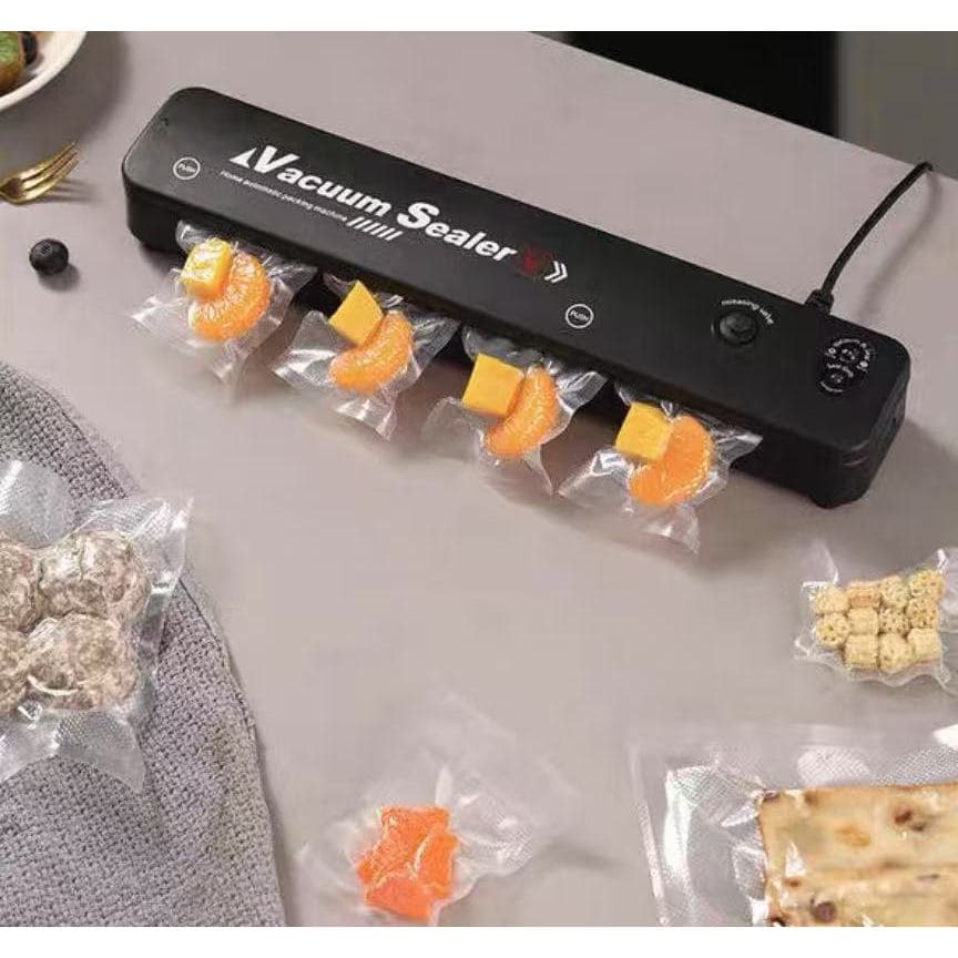 Seladora à Vácuo para Armazenar Alimentos Domésticos Embaladora a Vácuo  acompanha 10 sacola