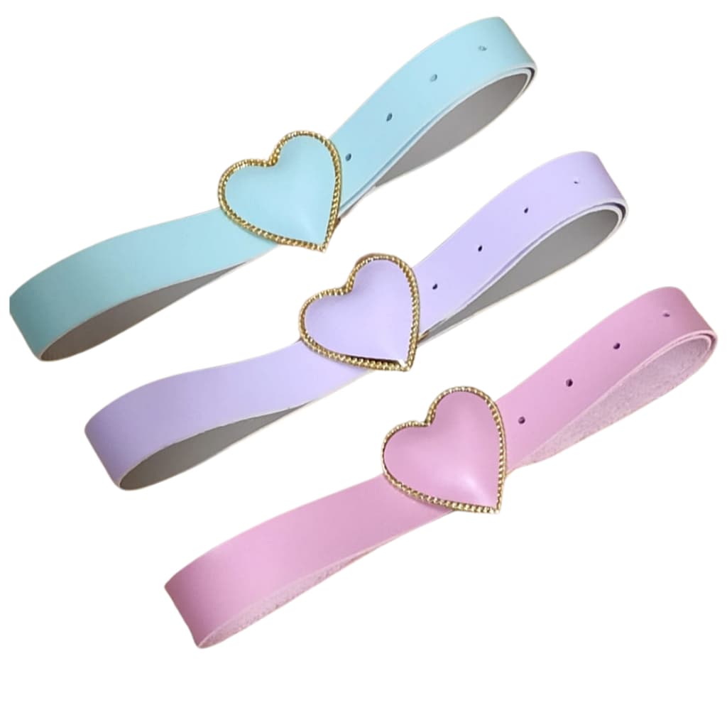 Cinto Fivela coração Infantil Mini Diva Blogueira Acessórios Infantil Modinha