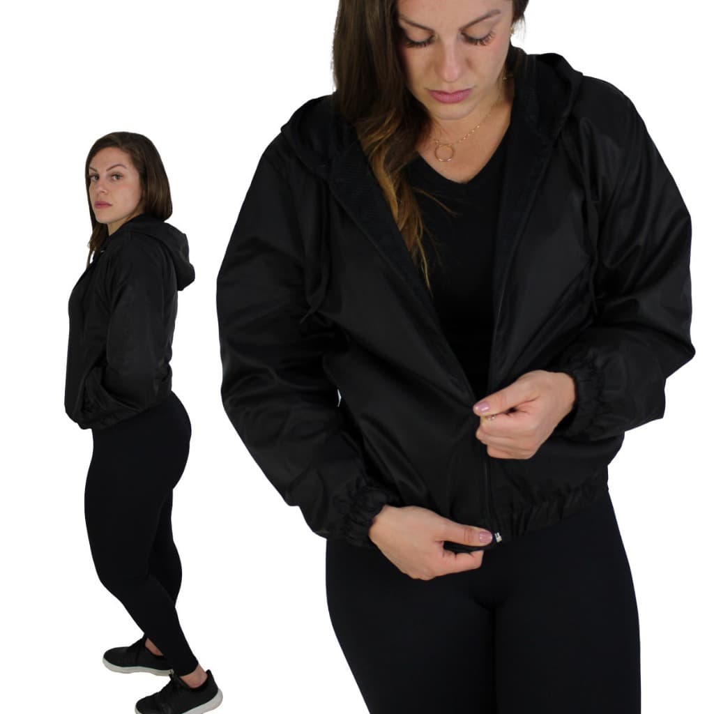 Jaqueta Corta Vento Liso Forrado Feminina