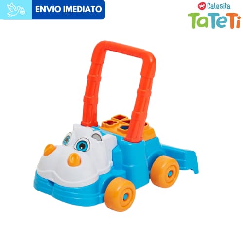 Andador Bebê Empurrador Infantil Didático Hipopótamo Feliz Tateti