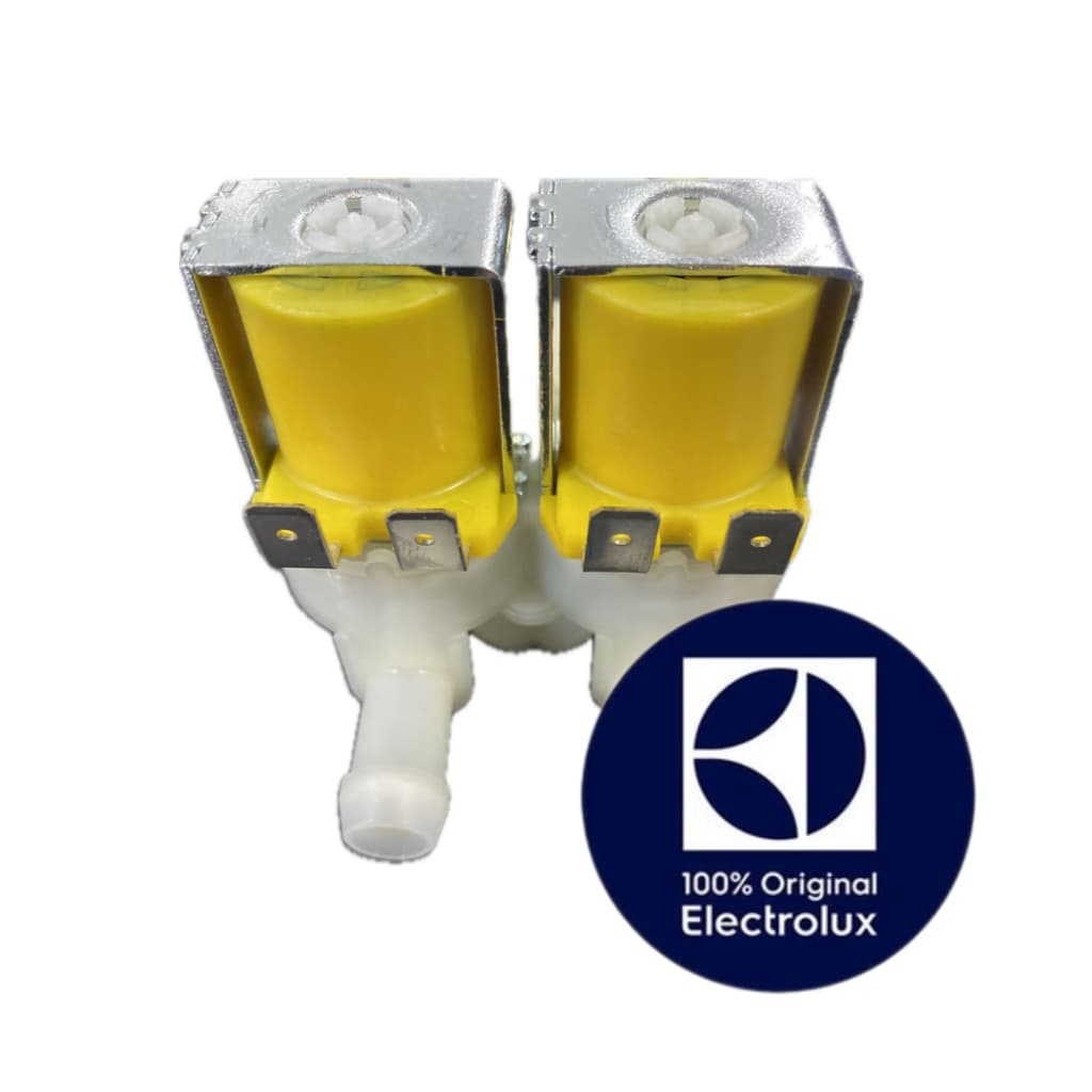 VÁLVULA DE ENTRADA DE AGUA DUPLA PARA MAQUINA DE LAVAR ELECTROLUX - 127V - LAC09/LAC11/LAC12/LAC13...