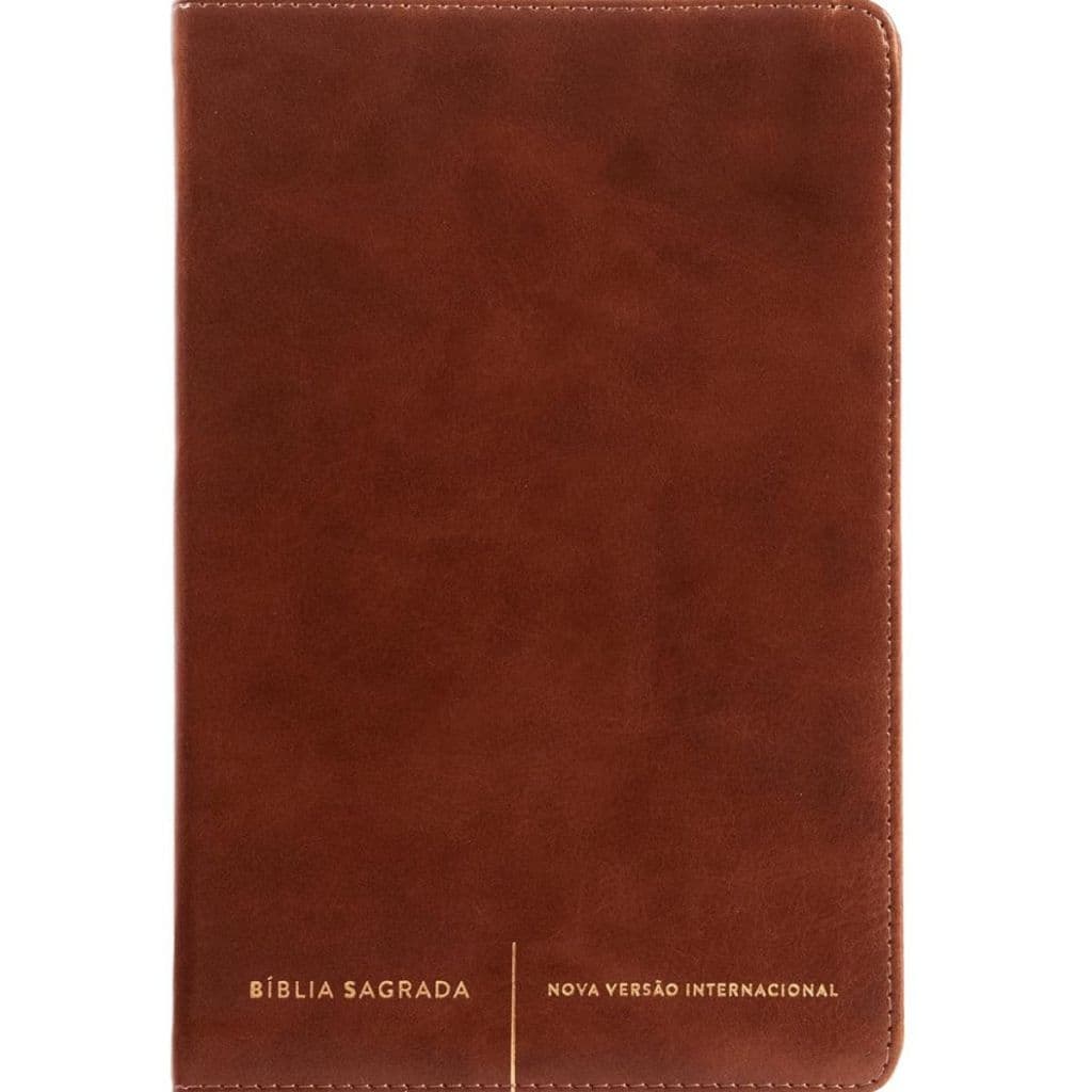 Bíblia Sagrada Slim | NVI | Capa Luxo Marrom