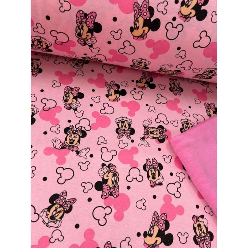 Tecido Malha Para Pijama/Leçol/Fronha Disney 100% Algodão 2 Metros De Largura