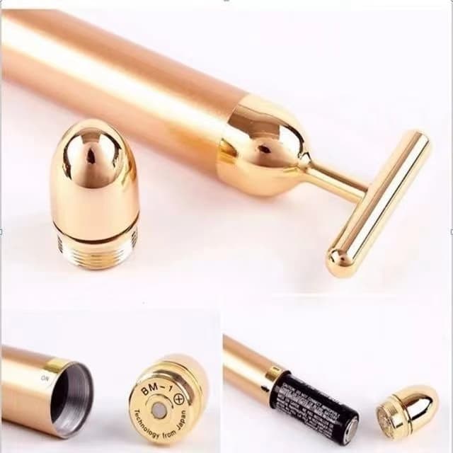 Massageador Hamonização Facial Vibratório Energy Beauty Massageador Facial Vibração Afina Rosto