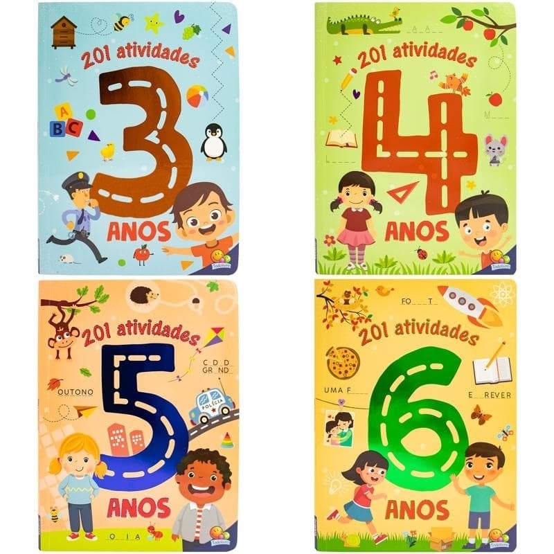 Livro Com 201 Atividades de 3 a 6 Anos