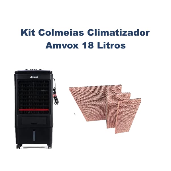 Kit 3 pçs, Compativel: Climatizador AMVOX 18 Litros