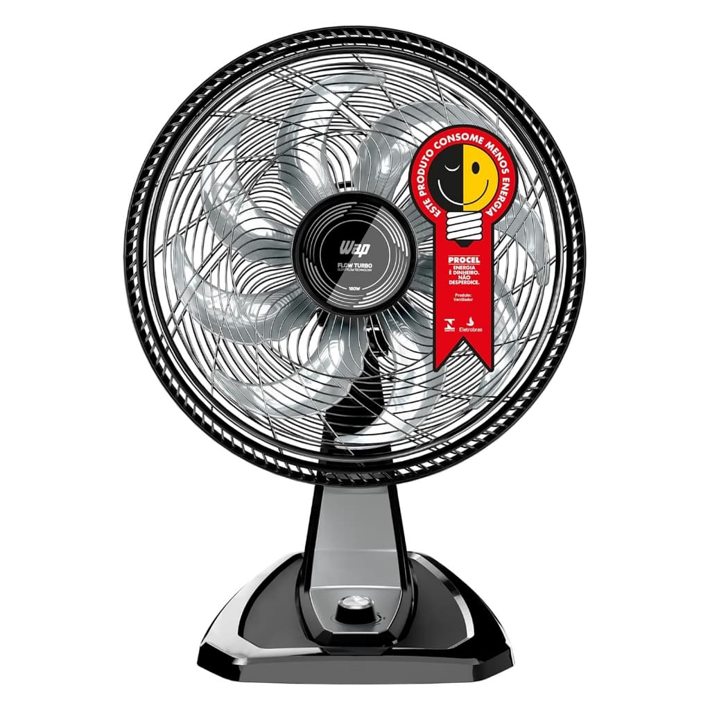Ventilador WAP de Mesa e Parede 8 Pás 180W com 3 Velocidades Turbo Silencioso