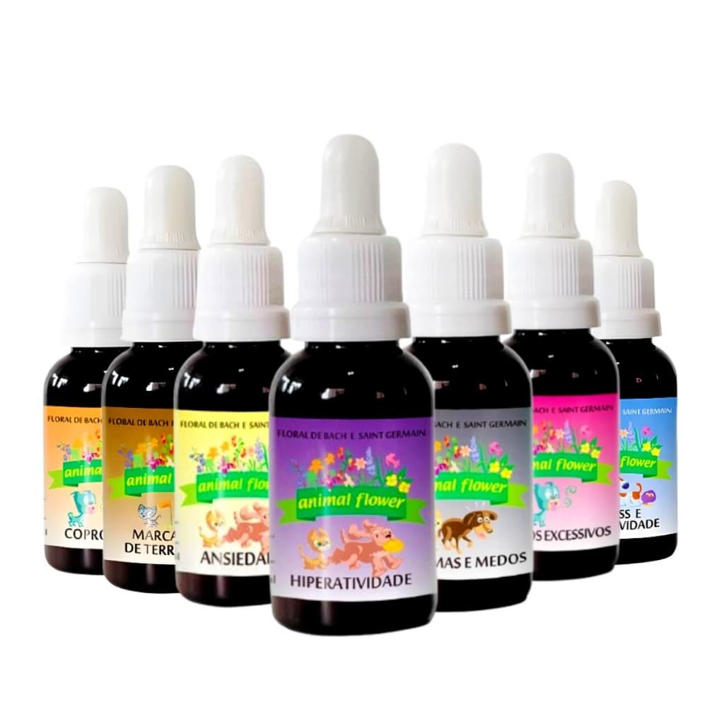 Floral Pet Animal Flower 30ml Vários Tratamentos - Escolha