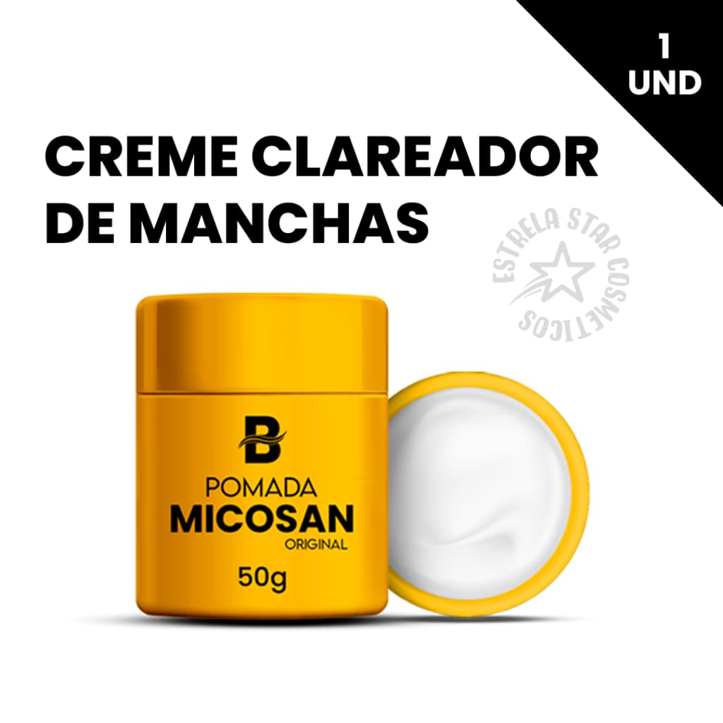 Pomada Micosan Clareamento de Pele e Tira Manchas e Tratamento de Espinhas e Acne e Micose