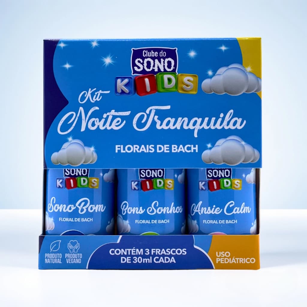 Kit Noite Tranquila KIDS Florais 3X30ml | Clube do Sono