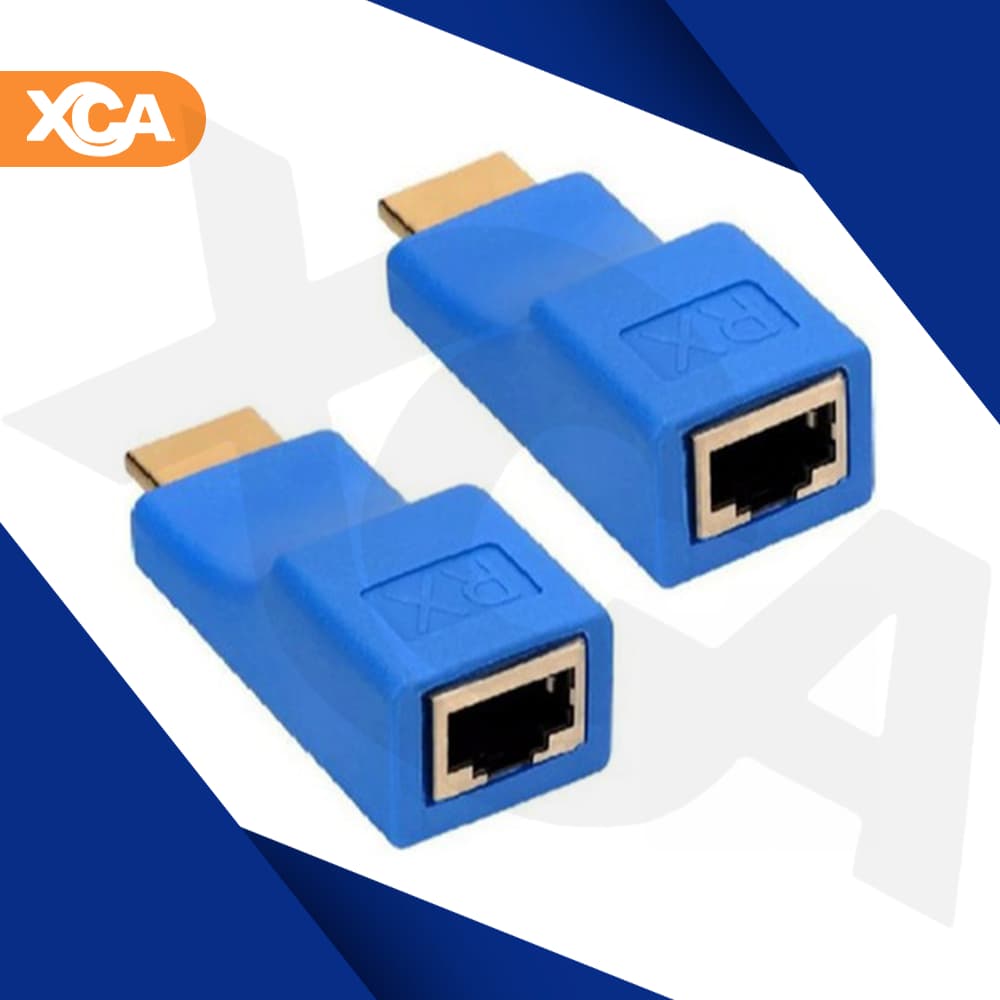 Extensor Adaptador Hdmi Rj45 30m 4k Transmissor E Receptor