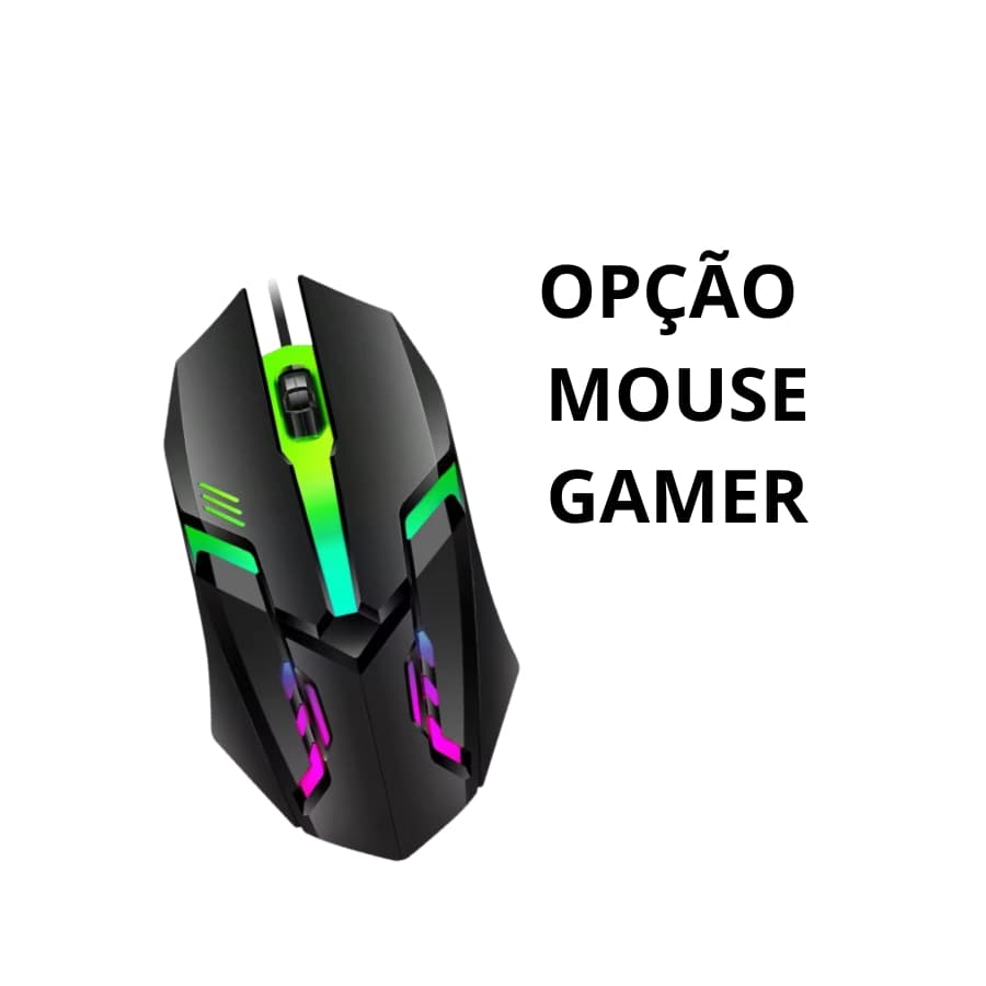Mouse com fio LED RGB Antiderrapante Kit gamer barato Acessórios gamer para PC LED JOGOS