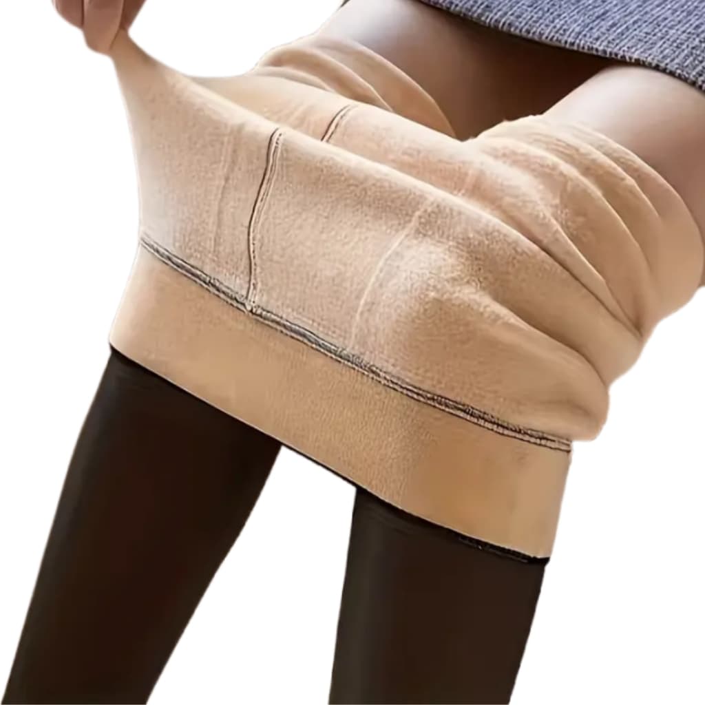 Z&D Lingerie Meia Calça De Lã Térmica Translúcida Forrada Plus Size Extra