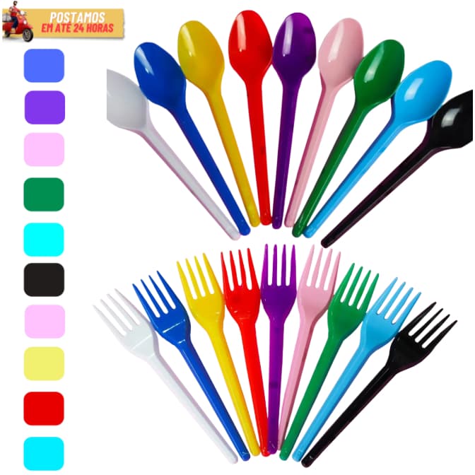 50/100/150/200 Unidades Garfo ou Colher De Sobremesa Descartável Para Festa Bolo Aniversário