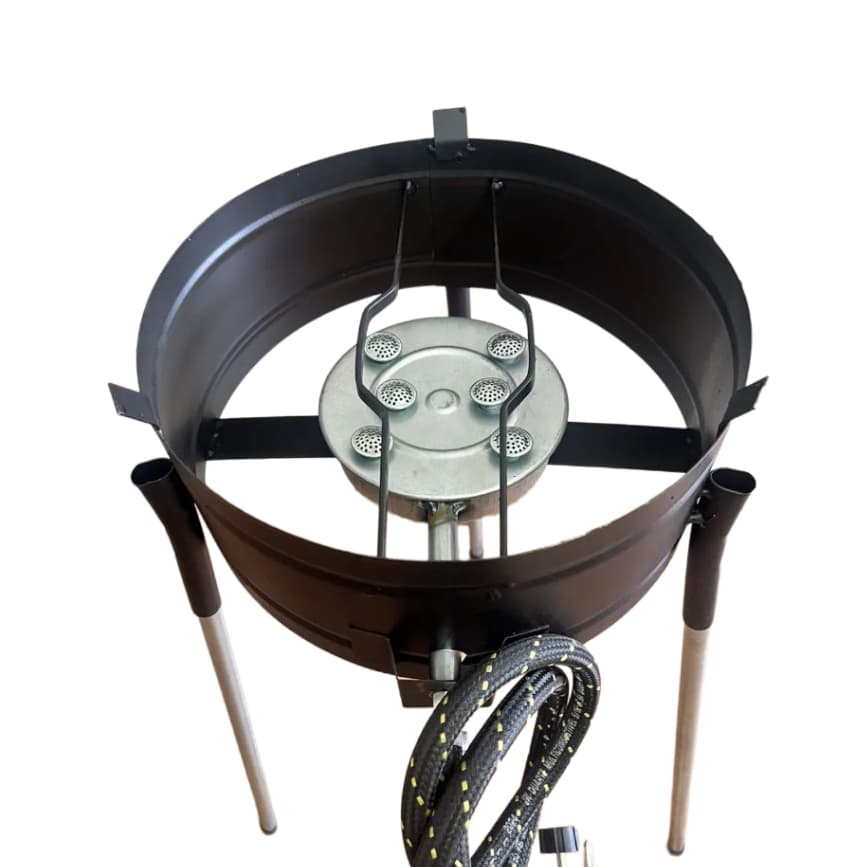 FOGAREIRO ALTA PRESSÃO 6 CAULIM COM PÉ P/ TACHO E ARADO