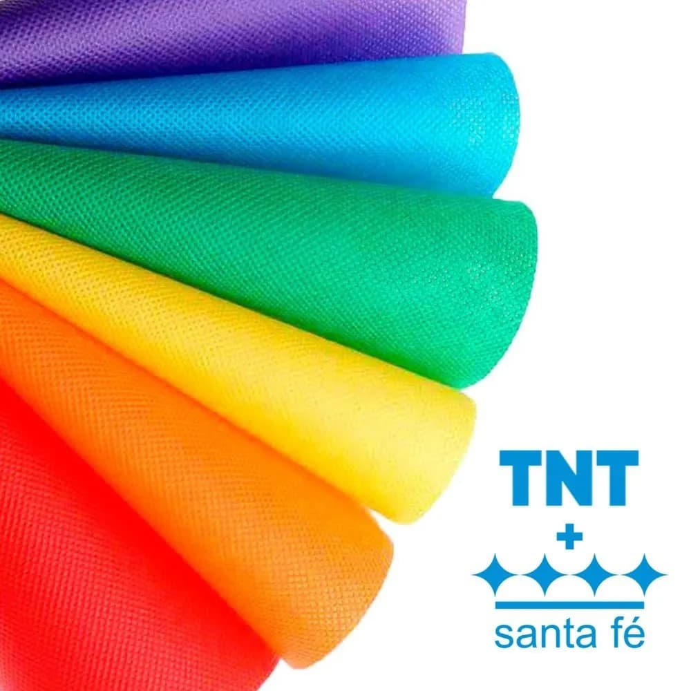 KIT COM 5, 10 OU 15 METROS DE TNT COLORIDO 40G SANTA FÉ - ESCOLHA A COR