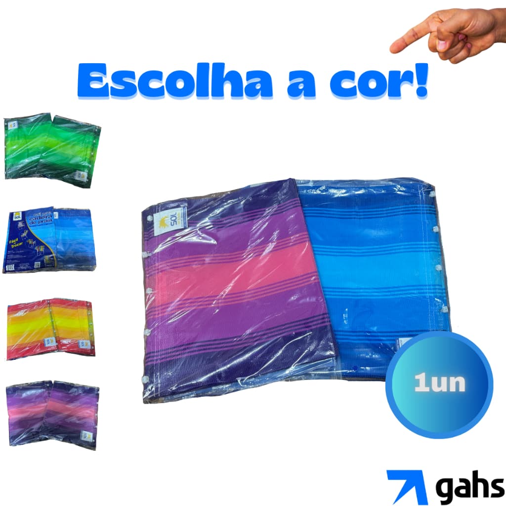 Refil Cadeira de Praia Tecido Nylon Para Troca Cadeira Alta Capa Estampada Cores