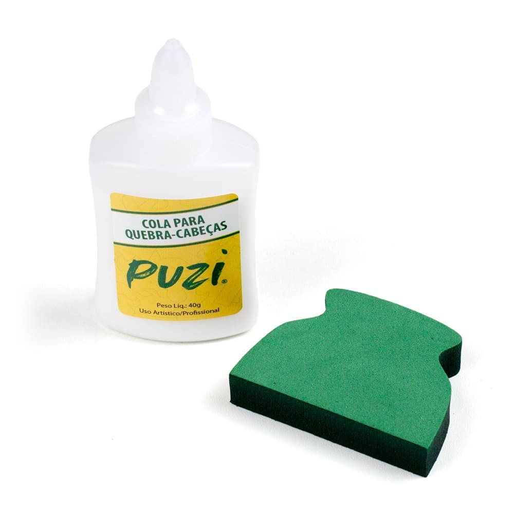 Cola Para Quebra-cabeças Com Aplicador - Acabamento Fosco - Puzi