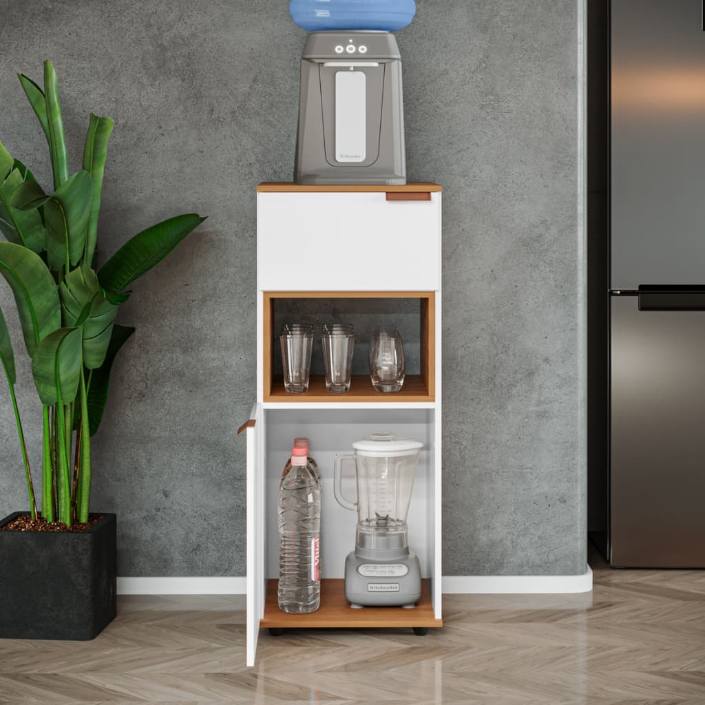 Balção suporte para bebedouro de cozinha com 1 porta e 1 gaveta nicho varias cores