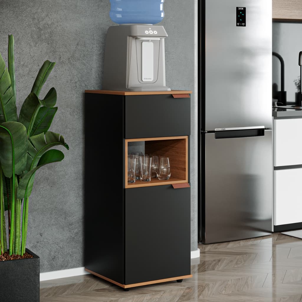 Armário Suporte para Bebedouro com Nicho e Prateleira – Pés Antiderrapantes, Pintura UV – Cores