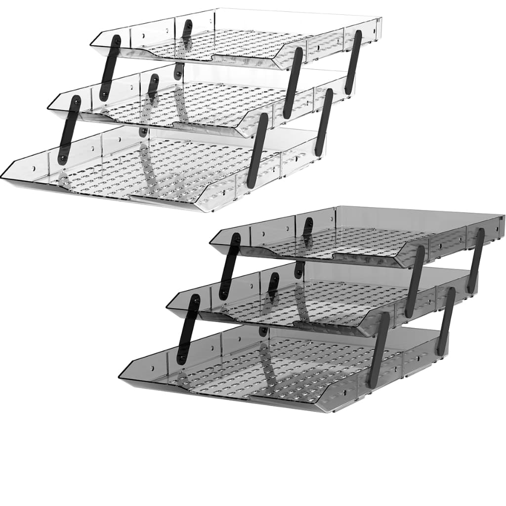 Organizador de Mesa Triplo para Documentos e Papel A4 Escritório e Home Office
