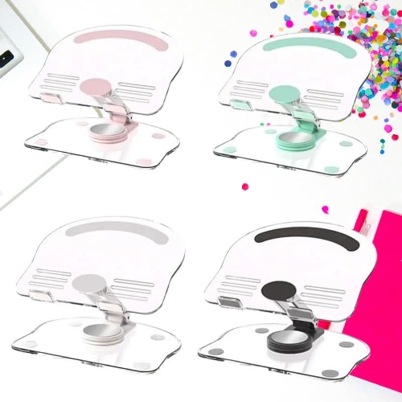 Suporte De Acrílico Ergonômico De Mesa Para Tablets/Celulares 360 graus