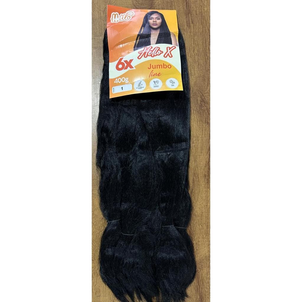 Super Jumbo Hello Hair 400g – Fibra Sintética para Tranças Box Braids e Boxeadoras