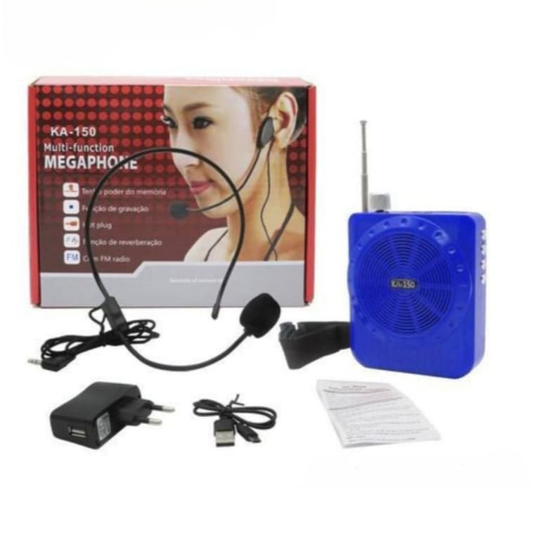 Megafone Amplificador De Voz Microfone Bluetooth Professor