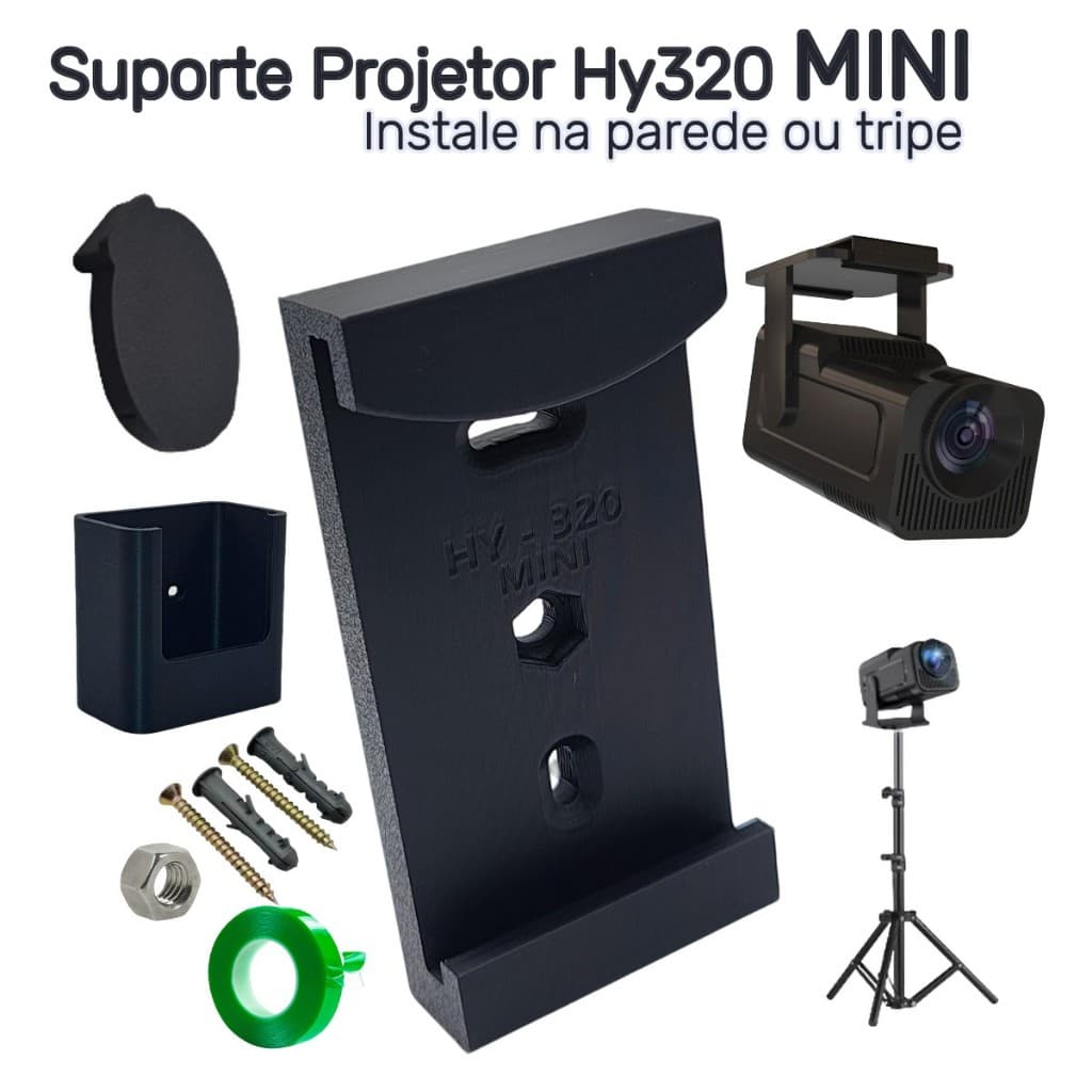 Suporte para Projetor Hy320 MINI para Instalar na Parede, Teto ou Tripé MagCubic Salange Transpeed