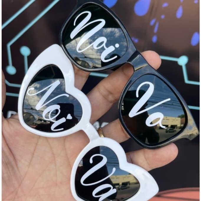 Kit 2 Óculos Escuros - Noiva Noivo  Casamento Aniversario despedida de solteiro e FORMATURA