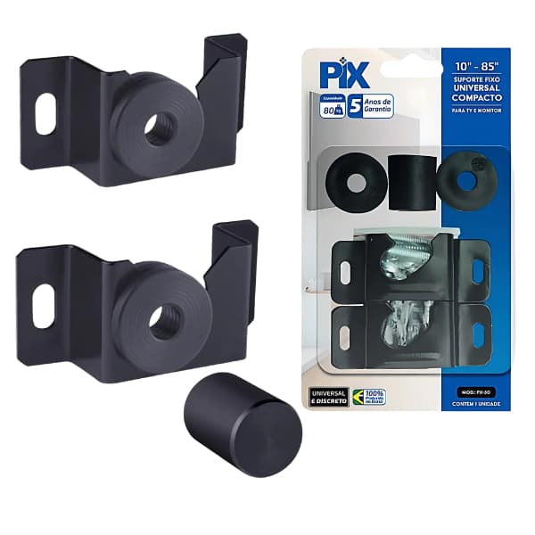 Suporte Para Tv Universal Fixo Painel 10 A 85 Polegadas Aço Carbono 80kg