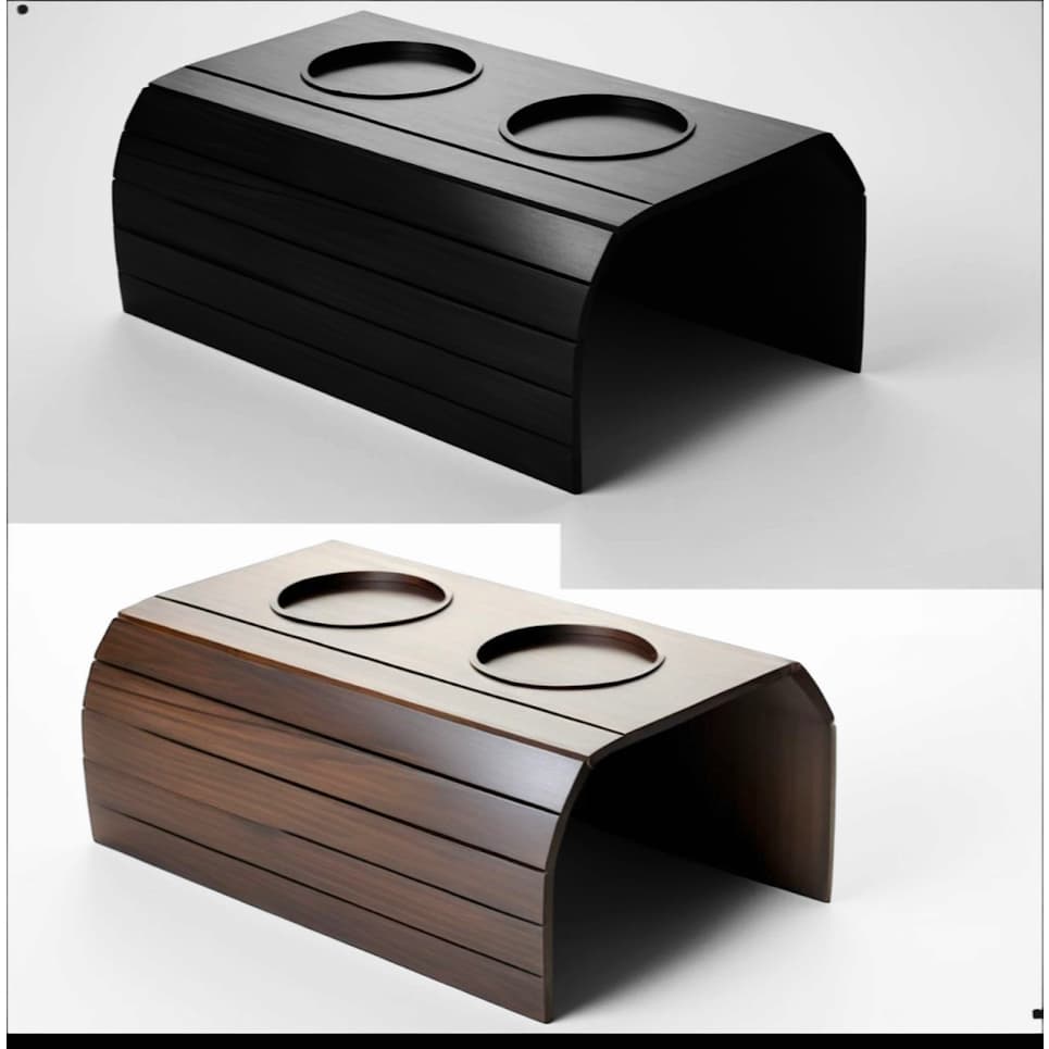 Kit 2 Unidades - Porta Copos de Sofá Articulado em MDF