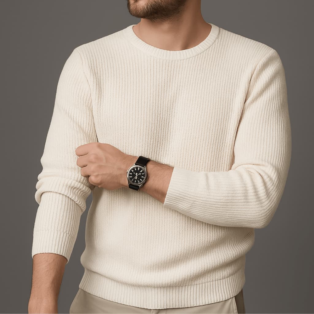 Suéter Blusa Masculino Manga Longa Estilo Moletom De Frio Casual Tricot