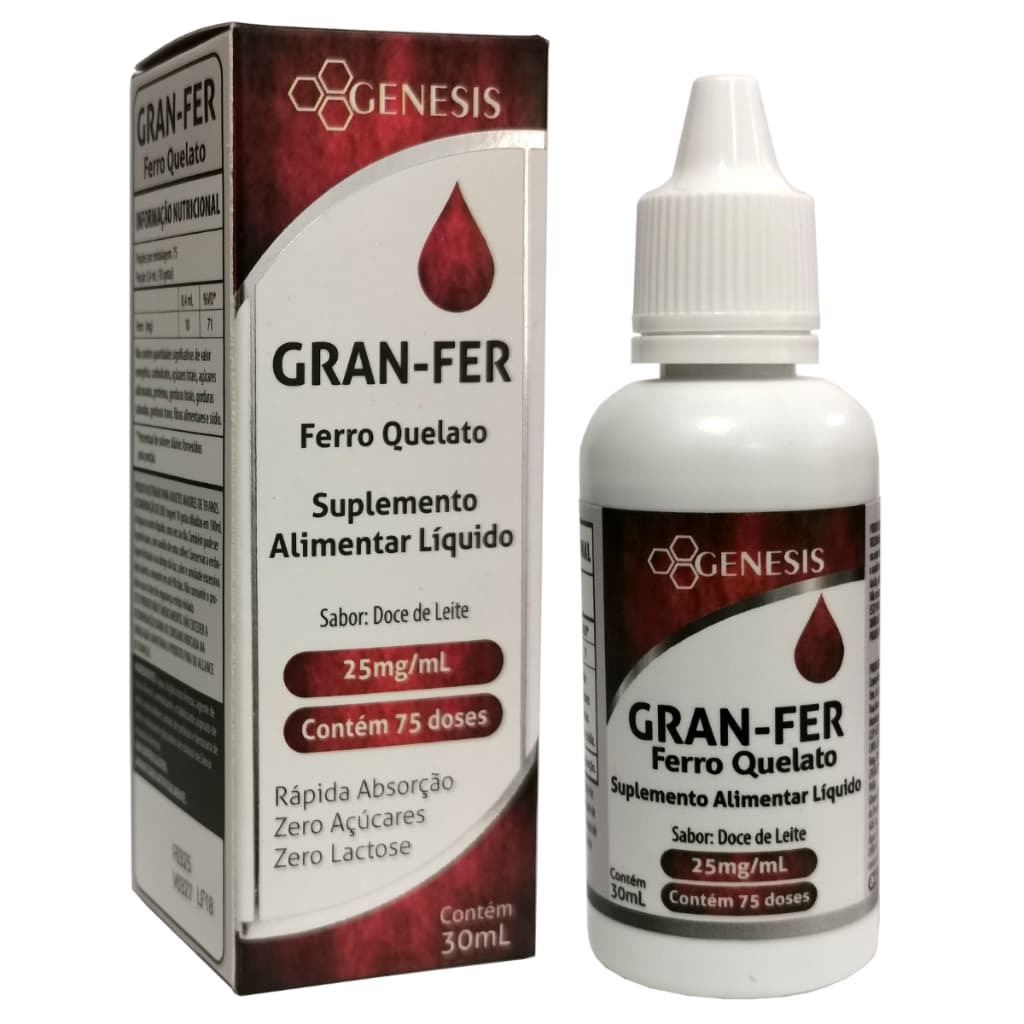 Ferro Quelato 30ml Doce de Leite