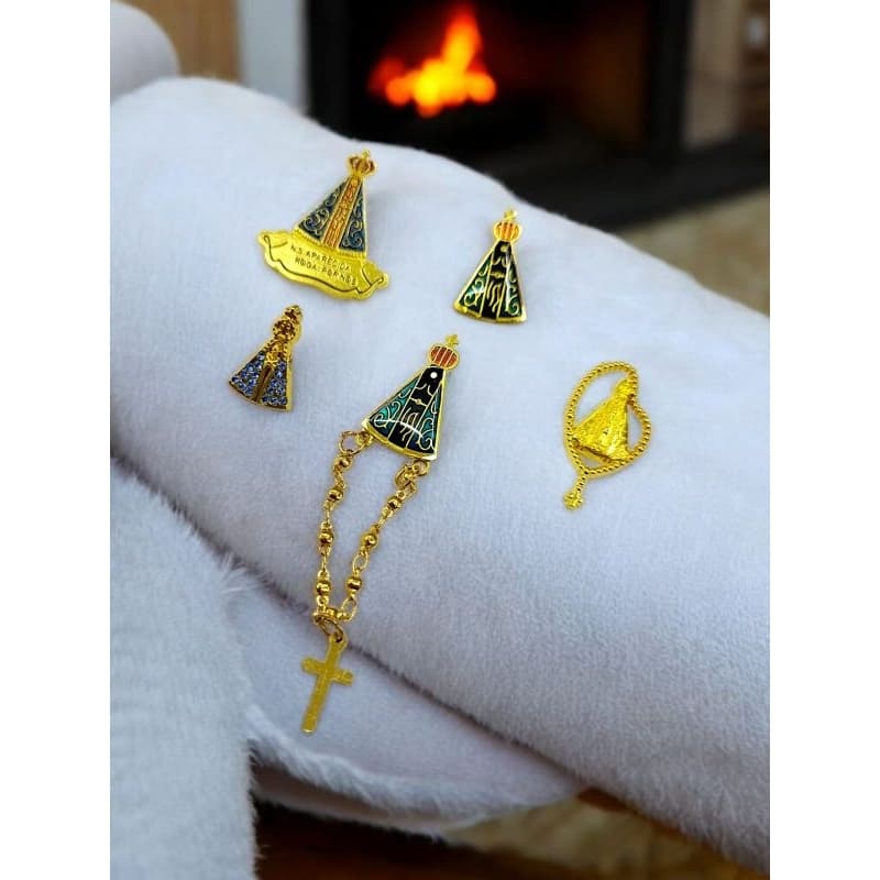 Broche Boton Nossa Senhora Aparecida Lindo