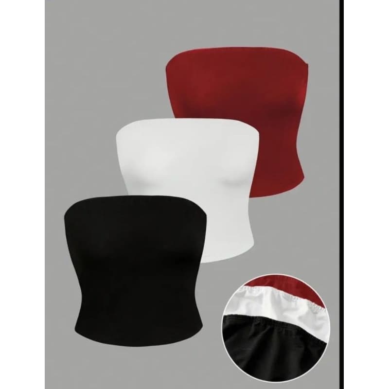 Kit 3 Cropped  Top Tomara que Caia