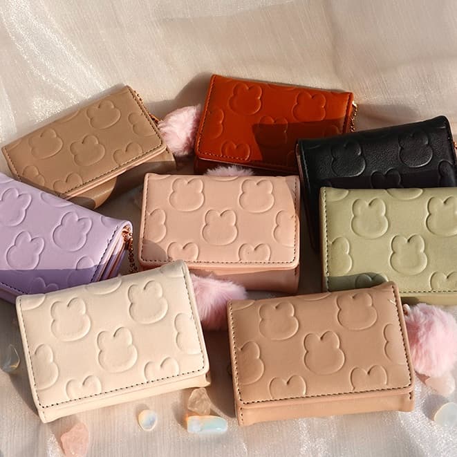 Novo Pingente com Estampa Carteira Curta Tripla para Mulher WT-L010