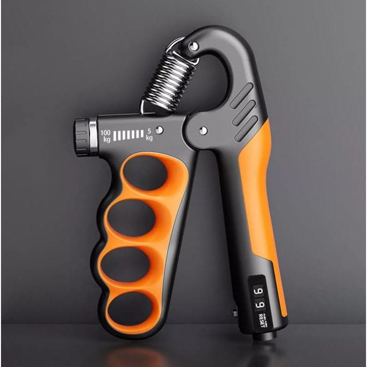 Hand Grip Mola Ajustável 5 A 100kg com Contador Exercícios Fisioterapia