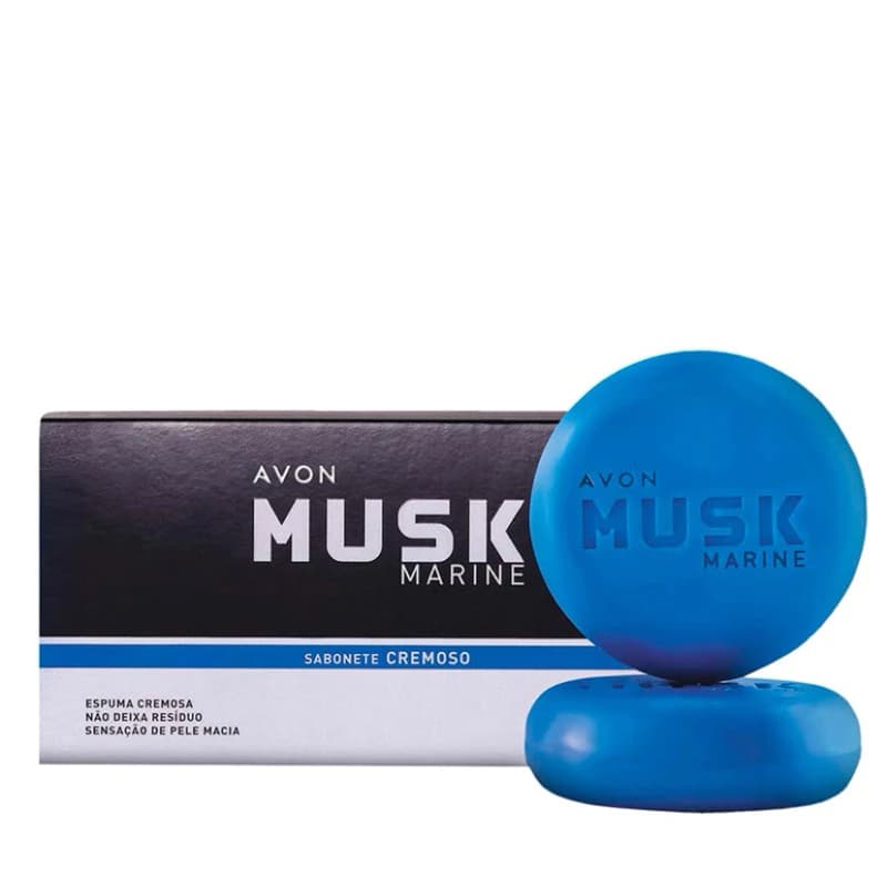 Sabonete em Barra Cremoso - MUSK Marine - 2x90g - Venc. 09/2026