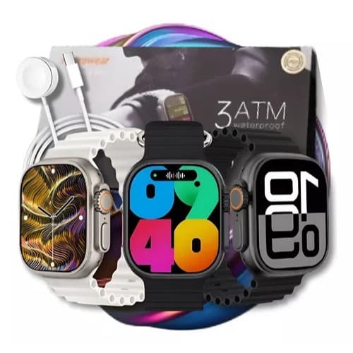 Microwear U4 Pro Relógio Inteligente Ultra Série 10 1GB ROM Bússola ChatGPT 49mm 3ATM À Prova D'Água