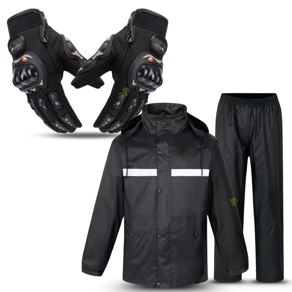 Capa de Chuva Impermeável Motoqueiros Proteção Moto Boy Luva Touch screen Pro Biker impermeável