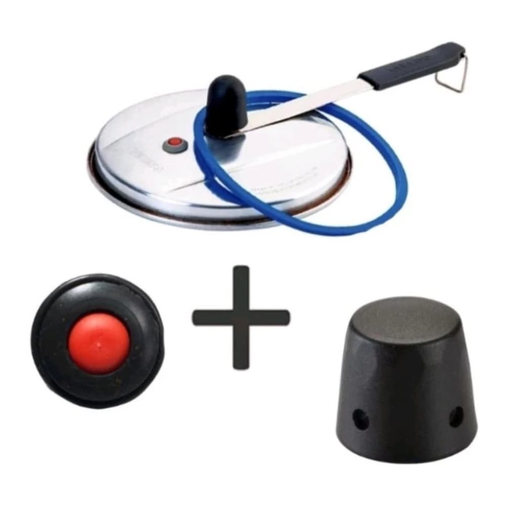 Kit Completo Para Panela de Pressão Borracha Silicone  + Peso do Pino + Válvula de Segurança