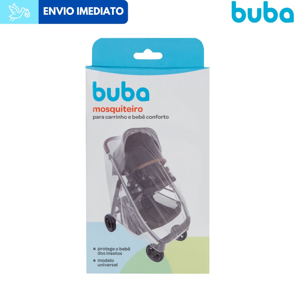 Mosquiteiro Proteção para Carrinho e Bebê Conforto Buba Universal