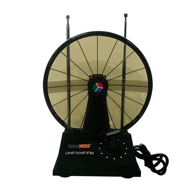 Antena Digital Interna Mini Parabólica Para TV Televisão VHF UHF FM Sinal Digital Canais Alta Definição Futebol Casa