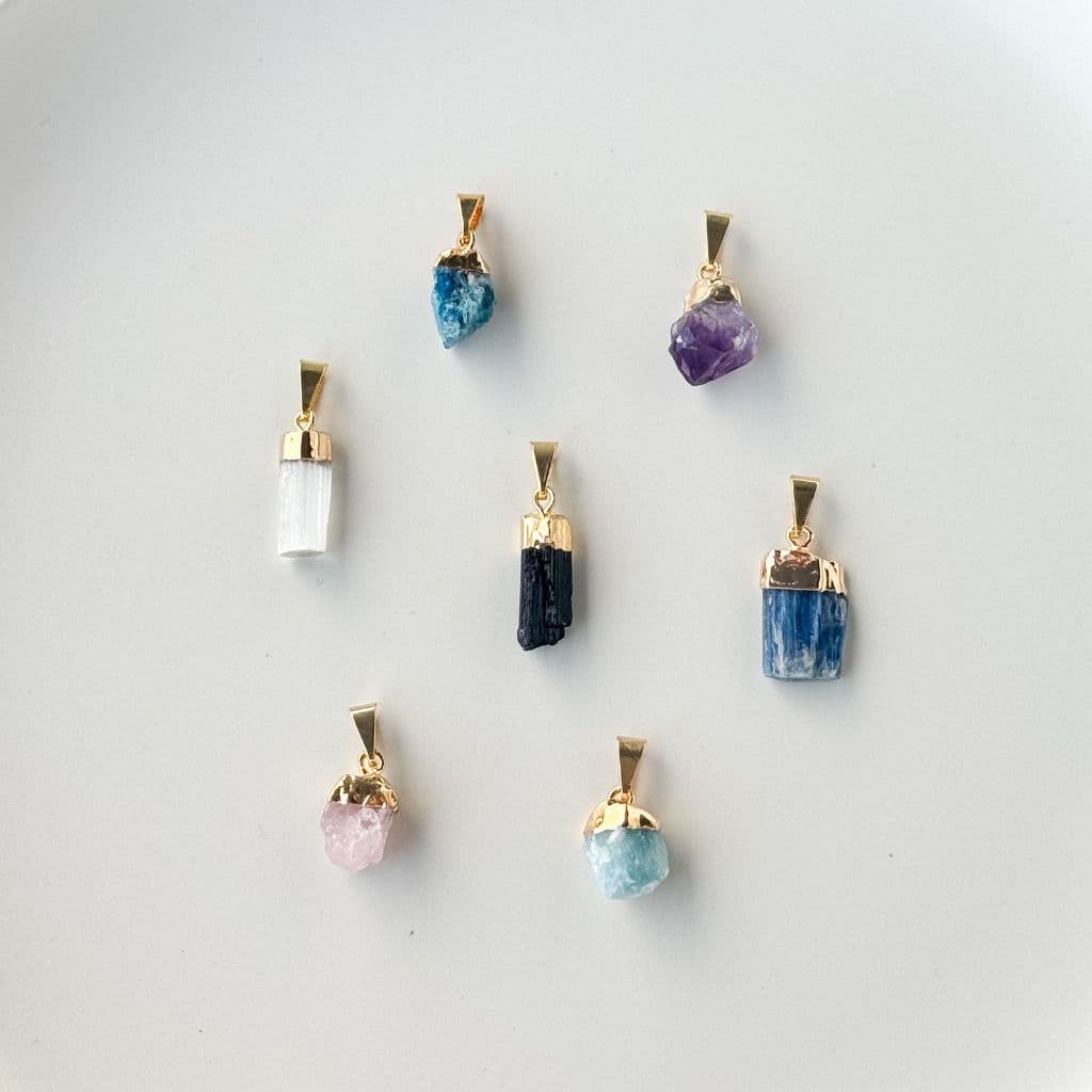 PINGENTE PEDRA NATURAL MINI