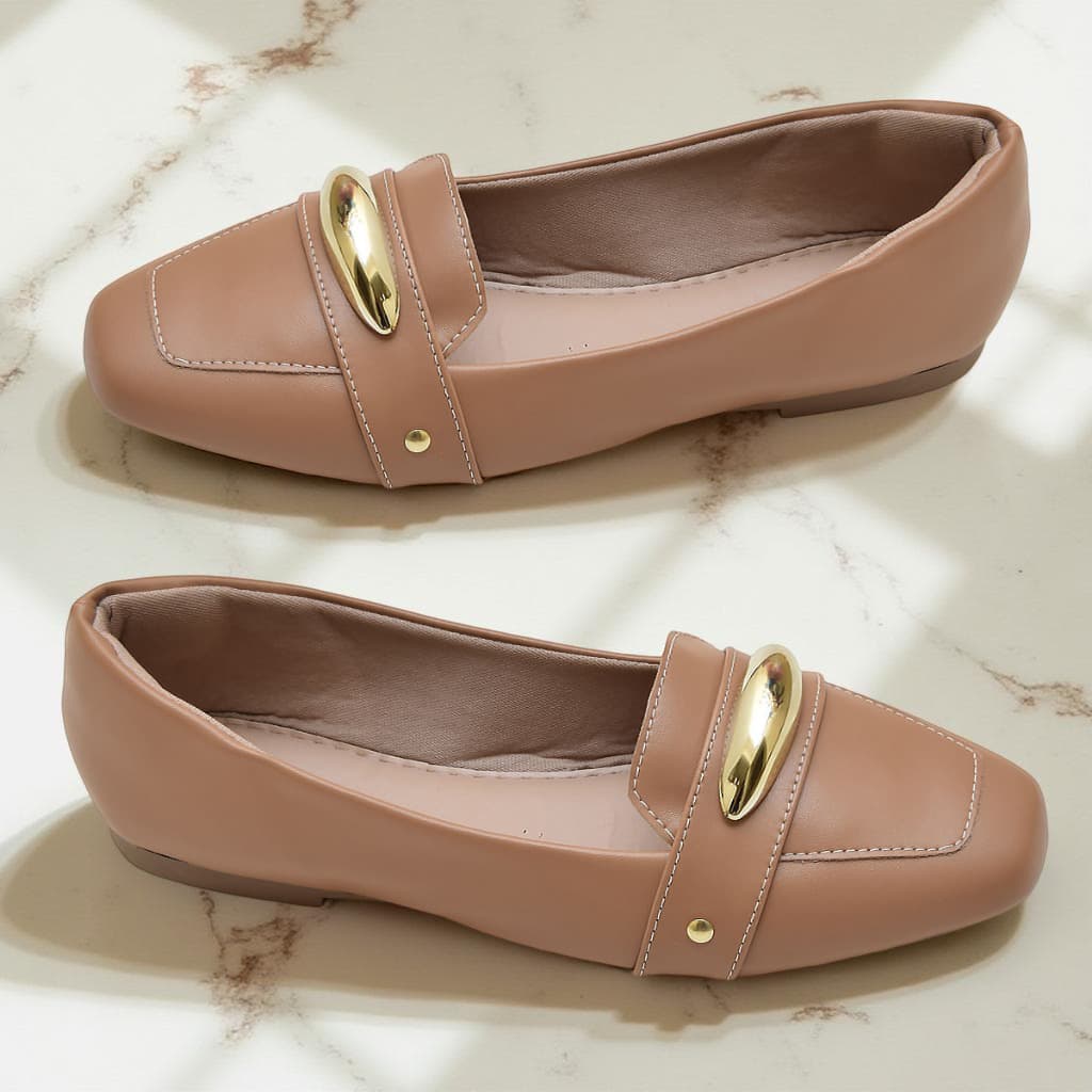 Mocassim Feminino Sapatilha Feminina Bico Quadrado Confortavel Sapato Moda Elegante Mule