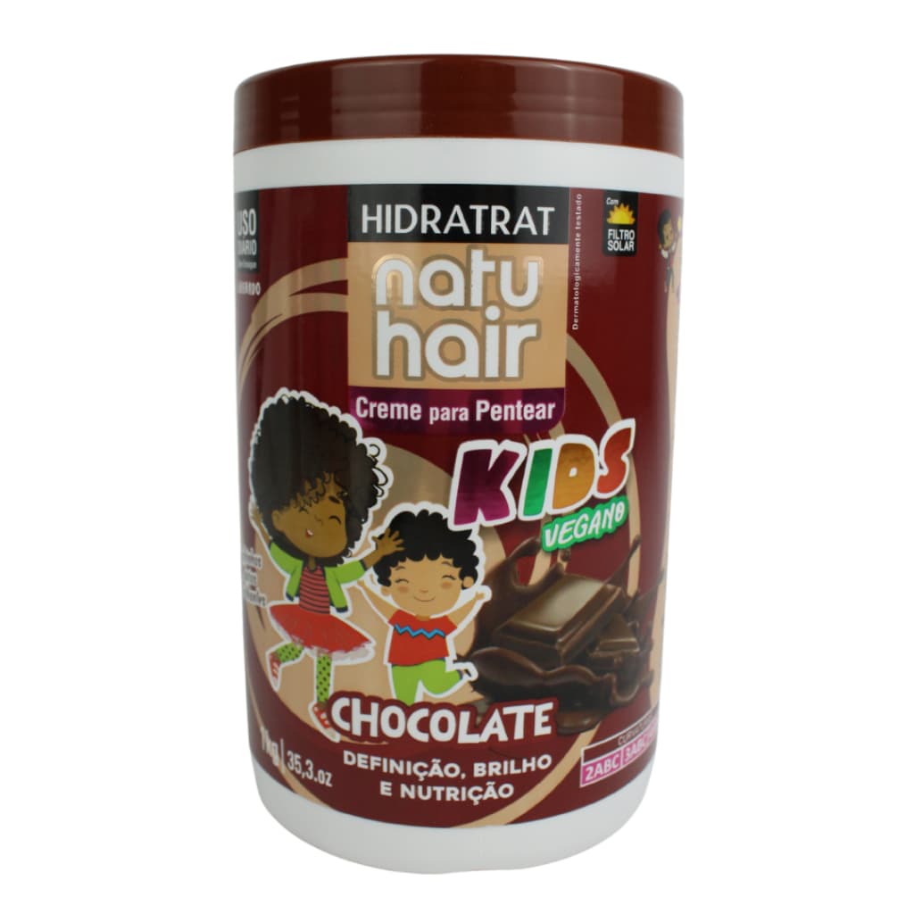 Creme Para Pentear Kids Chocolate Natuhair 1kg